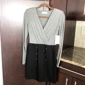 NEW Gray/Black Dress by Bailey/44